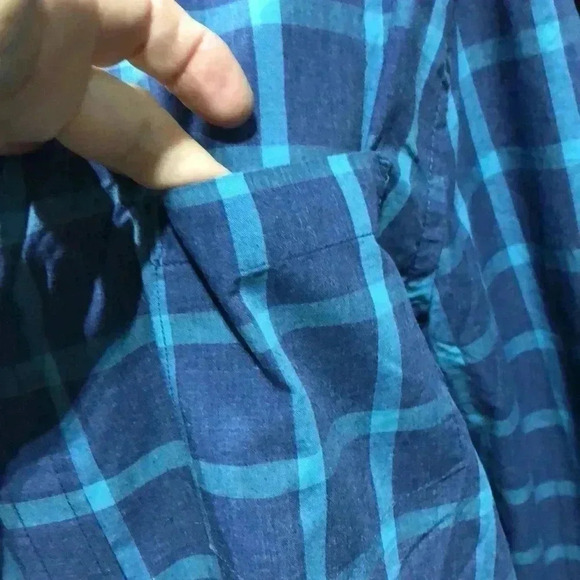 Sonoma Lifestyle Chest Pocket,plaid,long sleeve,cotton/poly - Picture 3 of 12